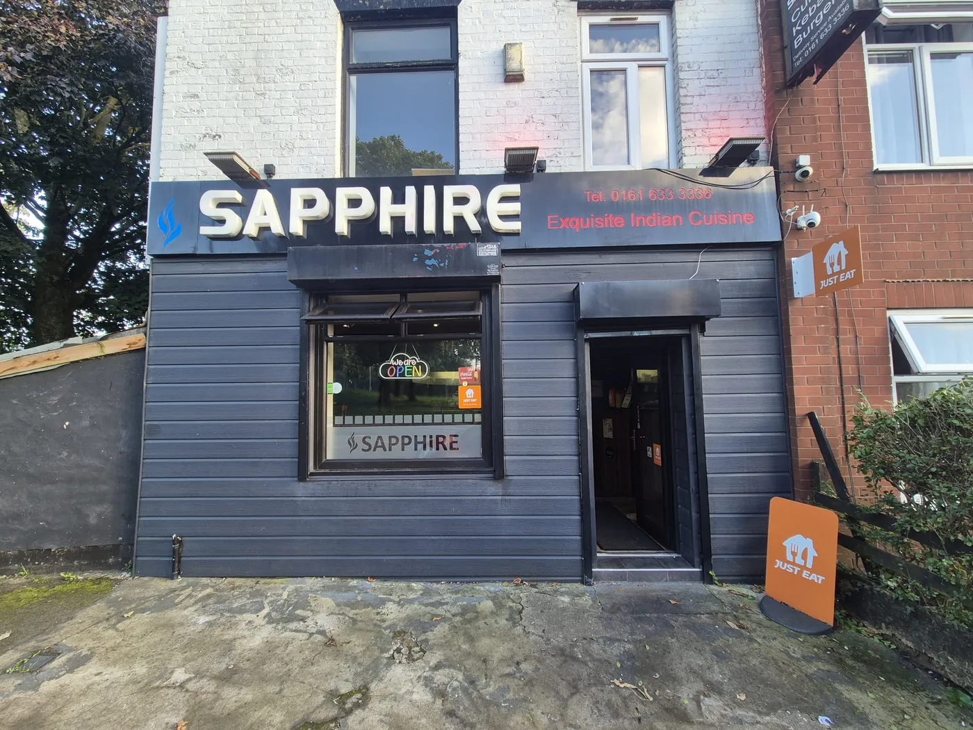 Sapphire shopfront on Hollins Road